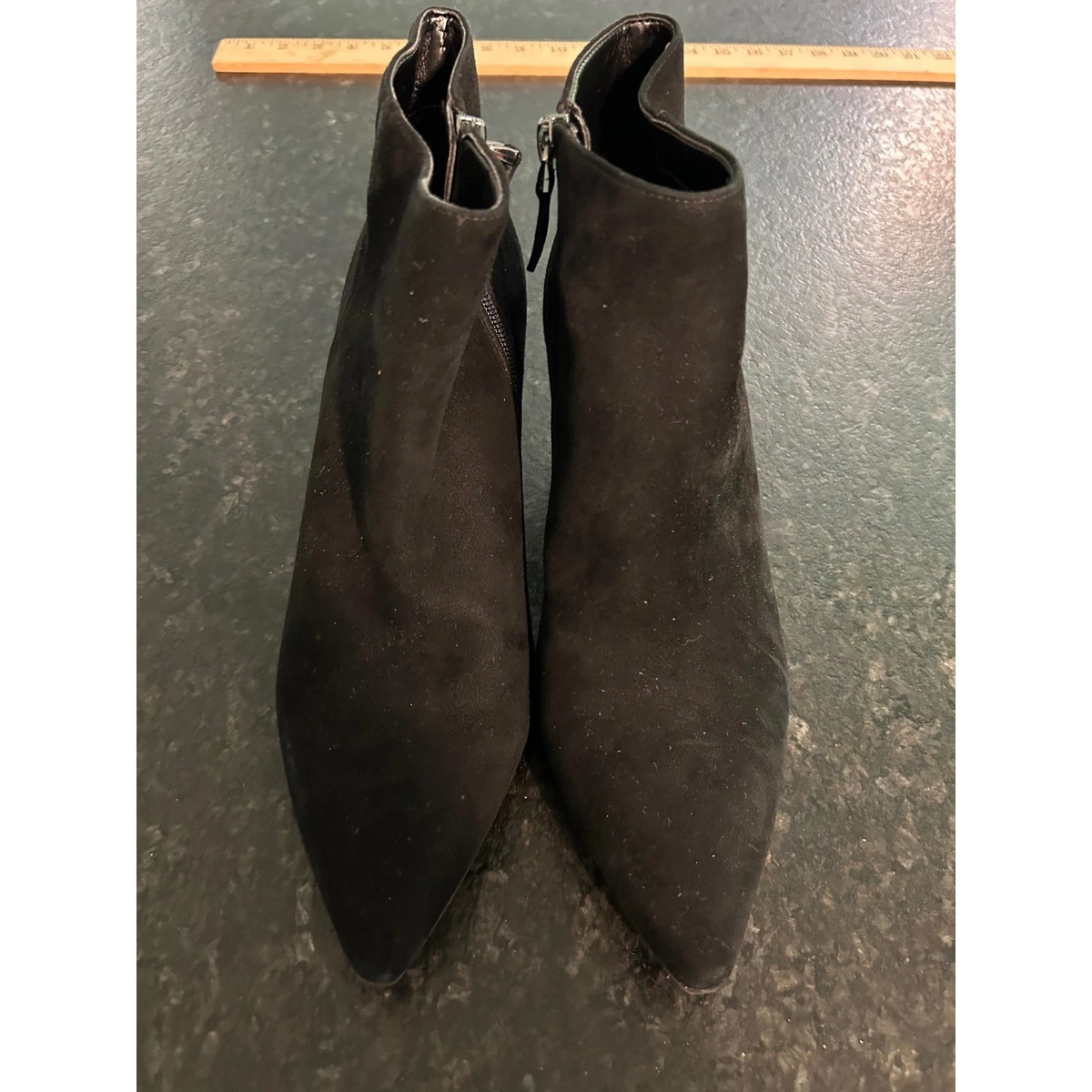 Vintage AEROSOLES Black Chukka Boots women 6.5 leather upper casual office retro Aerosoles Black Boots for Women for sale | eBay main image 4