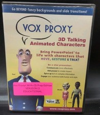 Vox Proxy 3d Talking Animated Characters Bring PowerPoint To Life PC CD-ROM B465