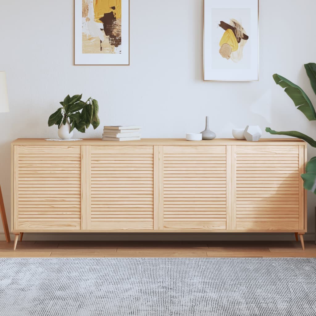 Porte in Pino Naturale a Lamelle vidaXL 69x59,4 cm - Eleganza Rustica