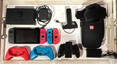 Nintendo Switch Bundle w/ Dock, Extra Joy-Cons, Case, Charging, VR, and more!