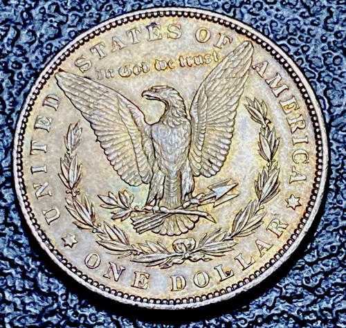 S106 💎 1886 Morgan Silver Dollar Amazing DEEP MONSTER Toning UNC