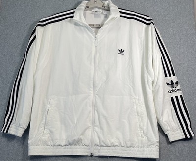 Adidas Originals Big Trefoil Windbreaker Jacket Sz L & Pants Sz XL