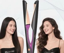 NEW IN ORIGINAL BOXProfessional Black and Gold Hair Curler & Straightener NIB