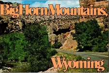 Big Horn Mountains Entrance Wyoming WY  Postcard