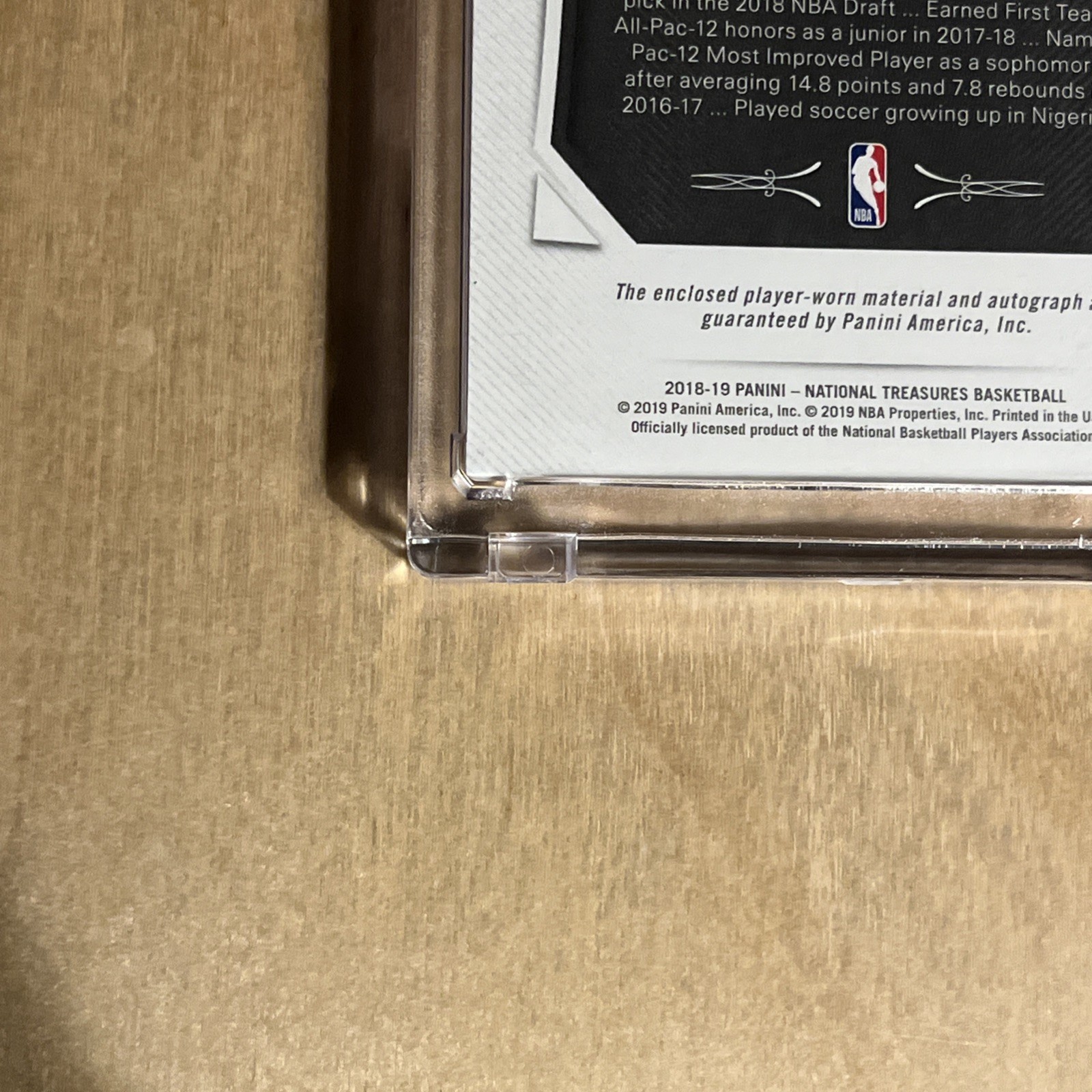 2018-19 National Treasures Chimezie Metu Gold RPA ROOKIE PATCH AUTO /10 SPURS RC view 12