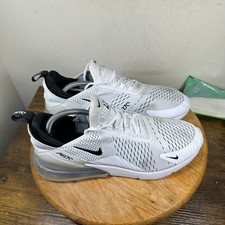 Nike Air Max 270 Para hombres Blanco Negro Tenis para Correr Zapatos EE. UU. 11.5 AH8050-100
