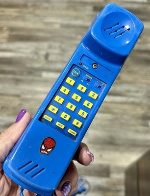 【希少】ビンテージ　スパイダーマン　テレフォン Vintage Spider-Man Telephone Marvel Comics Animated Landline 90's