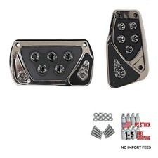 Car Pedal Pads, Automatic Transmission Brake and Accelerator Pedal 2 PCS Black