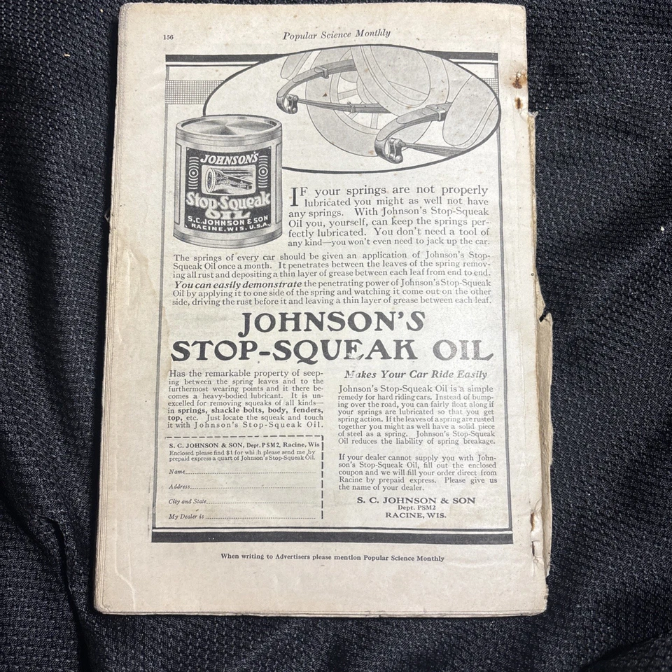 Antique Popular Science Magazine February 1917 300 Interesting pictures - Image 3 of 4