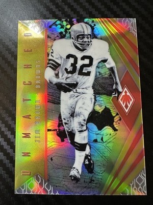 Jim Brown 2018 Panini Phoenix Football Unmatched /25 No 25