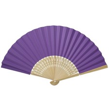 Chinese Folding Bamboo Ribs Fan DIY Blank Paper Fan Wedding Shower Party Decor