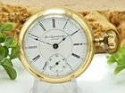 Gold Filled Antique Illinois Sears Roebuck Special Railroad pocket watch 18s 64