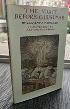 The Night Before Christmas Book Illustrated Arthur Rackham Clement Moore 1976 HC