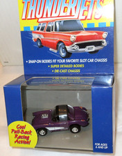 JOHNNY LIGHTNING THUNDERJETS '57 DUAL QUADS CORVETTE PULLBACK OR SLOT CAR BODY