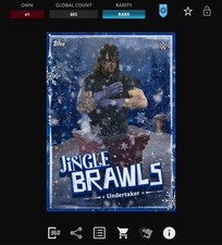 VIDEOGAME Topps WWE Slam 25 MAIN EVENT JINGLE BRAWLS Motion - UNDERTAKER