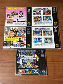 NEO GEO CD Lot of 5 games Samurai Showdown 2-3-4, Fatal Fury Special -Real bout