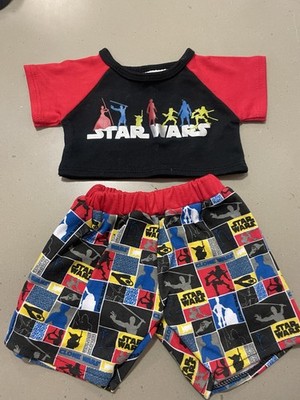 Star Wars Build A Bear Costume Pajama PJs Clothing Outfit BABW 2009 Shirt Pant
