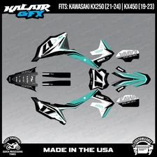 Kalair GFX Graphics Kit for KX450 2019-2023 and KX250 2021-24 Stellar - Teal