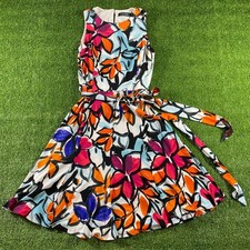 Ralph Lauren Women Floral Belted Sheath Dress Classic Luxury 0P