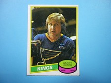 1980/81 O-PEE-CHEE NHL HOCKEY CARD #273 GARRY UNGER EX- SHARP AUTO AUTOGRAPH OPC