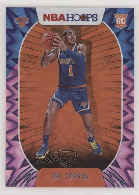 2020-21 Panini NBA Hoops Purple Explosion Obi Toppin #226 Rookie RC 0nr3