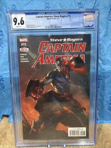 Captain America:  Steve Rogers 15 CGC 9.6  (Dell’ Otto Red Skull Graded Comic Bo