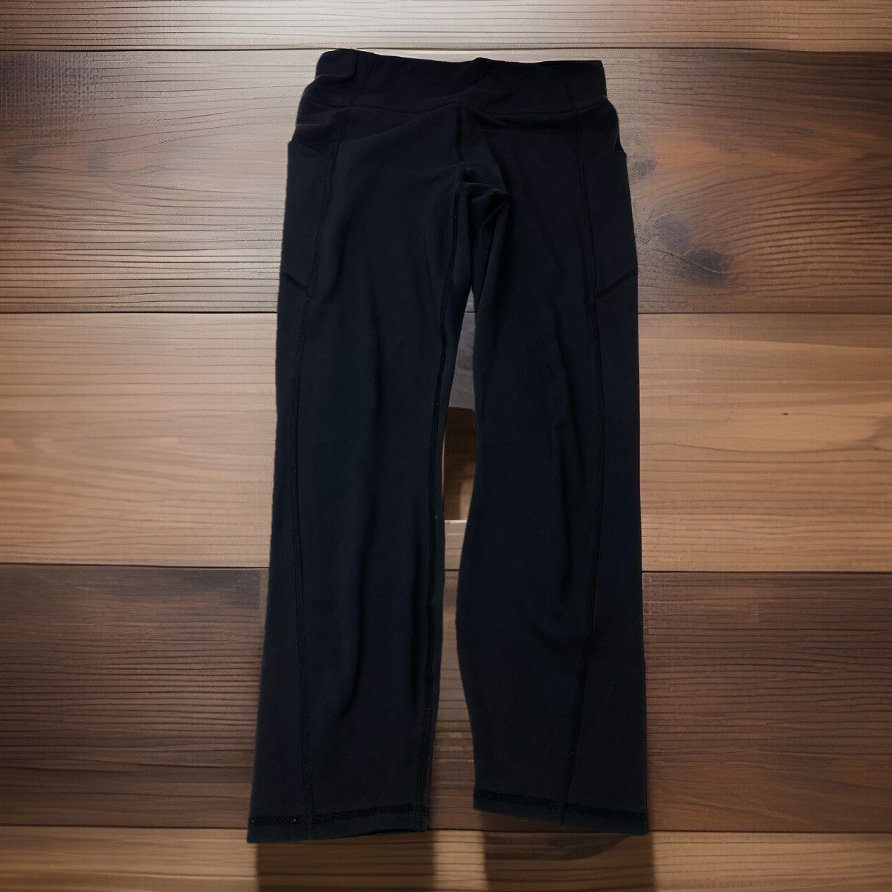 PureLuxe Fabletics Womens S Small Black Pocket Ankle Leggings