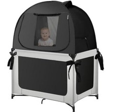 Blackout Baby Crib Canopy Sleep Tent Portable Travel Pack And Play