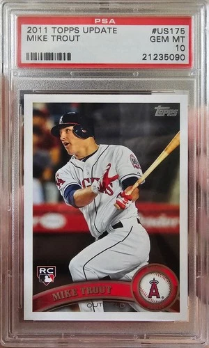 2011 Topps Update Mike Trout #US175 Rookie (RC) - PSA 10