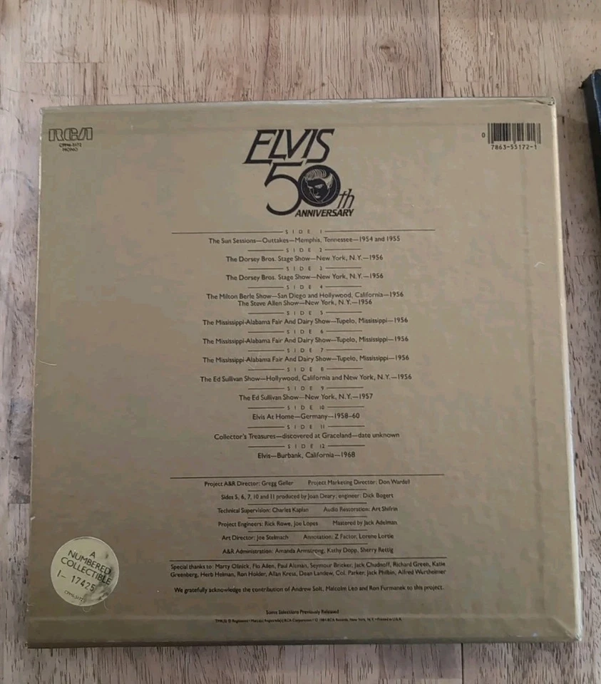 Elvis Presley-A Golden Celebration 50th Aniv 6 Record Box Set Plus EP Story Box - Image 3 of 4