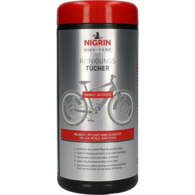 NIGRIN BIKE-CARE Reinigungstücher für Fahrrad 20Stk - pflegen reinigen schützen