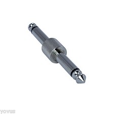 straight 1/4 male to 6.3mm guitar effect pedal stomp box coupler plug connector