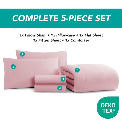 Juego de edredón cama en bolsa Family Essentials (opciones de tamaño y color - Imagen 45 de 151
