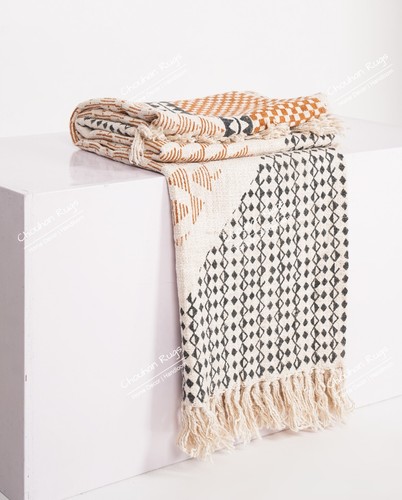 Authentic African Style Rustic Throw for Home Decor 50"x70" Handmade Blanket - Picture 25 of 41
