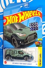 Hot Wheels 2023 Factory Set HW Art Cars #64 HW Ford Transit Connect Green