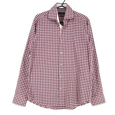 HUGO BOSS Shirt Casual Formal Eraldin Check Men Size S 39 - 15 1/2 