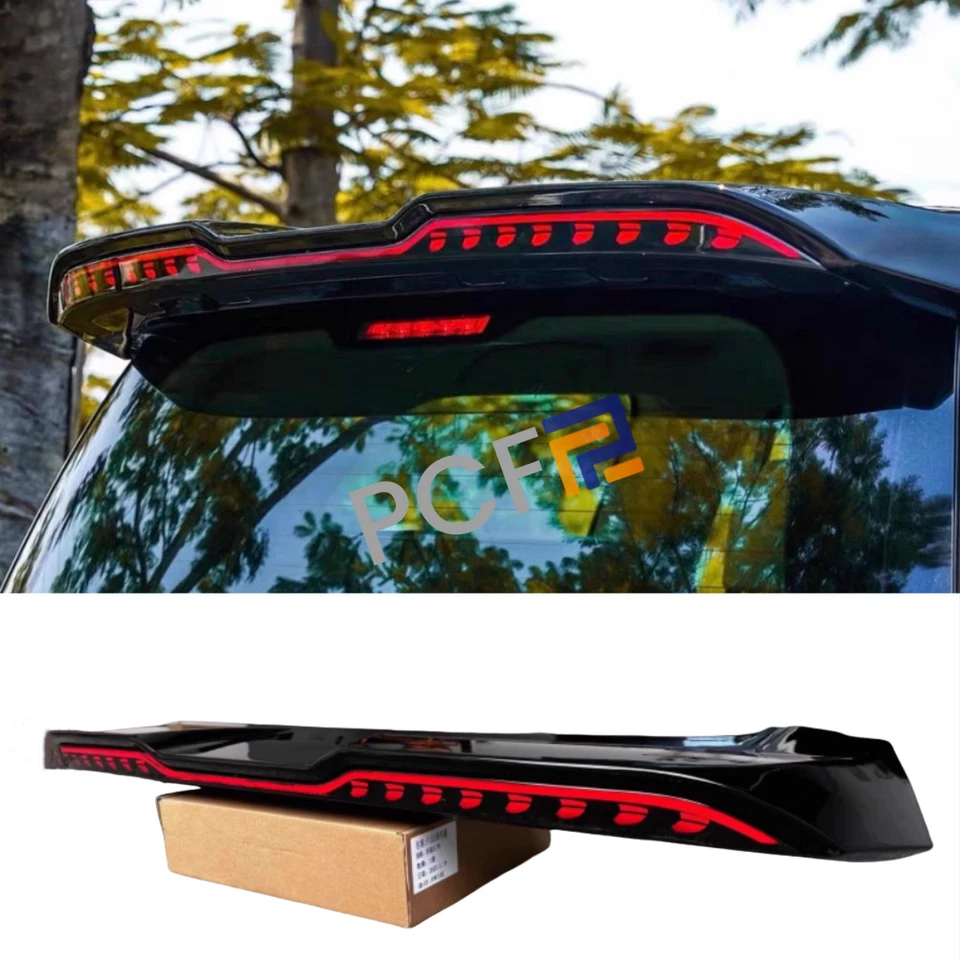 Roof LED Steering Flowing Light Dynamic Spoiler Top Wing For 2008-21 Lexus LX570 - Image 2 of 4