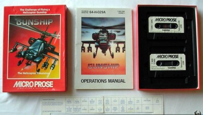 Sinclair ZX Spectrum 48K Game - GUNSHIP - Microprose - Tested & Working