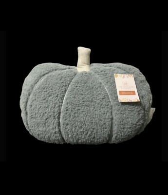 Halloween Cozy Sherpa Pumpkin Pillow Farmhouse Rachel Ashwell 15” x 18 ...