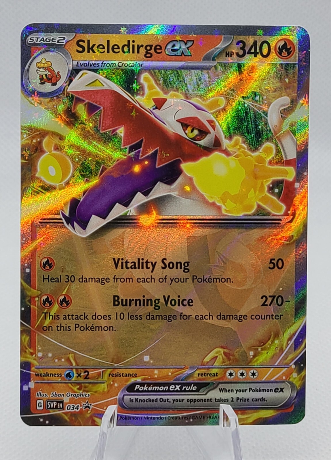 Skeledirge EX SVP034 Scarlet & Violet Black Star Promo Pokemon TCG NM