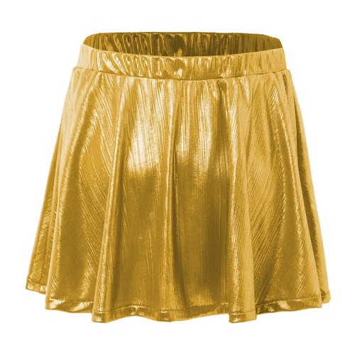 Kids Girls Skirts Show Pleated Shiny Dance Sparkly Activewear High Waist Mini - Picture 14 of 70