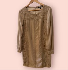 Women's Gianni Bini Beige Shift Dress Size 2