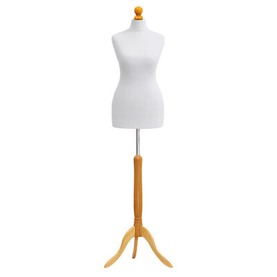 Größe 8/10 weibliche Schneiderpuppe weiß Einzelhandel Torso Display Schneiderpuppe  