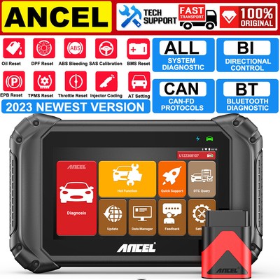 ANCEL V5 BT Full System OBD2 Scanner Bidirectional Car Diagnostic Tool TPMS EPB