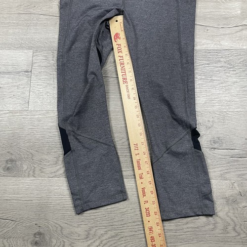 Lululemon Pace Rival Crop Leggings 22” Womens Sz 8 Heathered Black Luxtreme - Picture 17 of 17