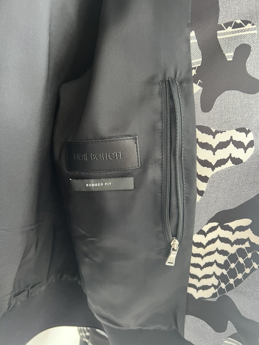 NEIL BARRETT ボンバージャケット グレー・ブラック Neil Barrett Black/ Grey Camouflage Bomber Fit Jacket | eBay