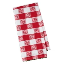 DII  Jolly Snowflake Jacquard Dishtowels  ~~ Set of 2 ~~  Holiday Must-Have