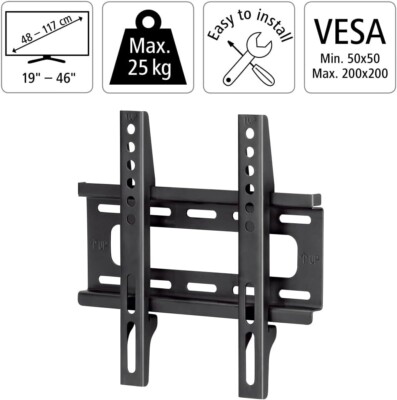 TV Wandhalter Wandhalterung Hama 220803 19'' - 46'' max. 25 kg VESA 200x200