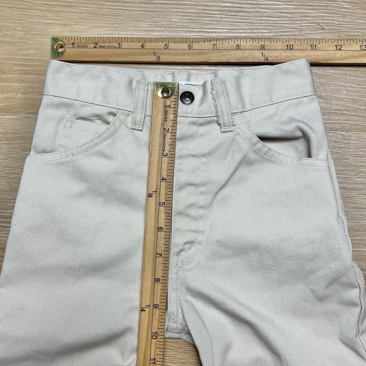 Vintage Levi's Sta-Prest Big E Pants 22X26 Khaki Straight Leg USA
