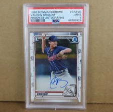 VAUGHN GRISSOM 2020 Bowman Chrome Prospect Auto #CPA-VG PSA 9 MINT Red Sox